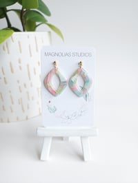 Image 2 of Pastel Marble Open Diamonds 