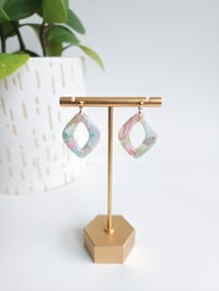 Image 1 of Pastel Marble Open Diamonds 