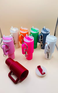 Image 1 of Keychain tumbler chap stick holder (keychain included)