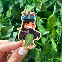 Image 1 of Aloha Hula Girl Wooden Magnets