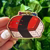 Image 1 of Cozy Spam Musubi Wooden Magnets