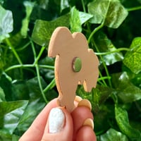 Image 2 of Palm Tree Throwing Up Wooden Magnets