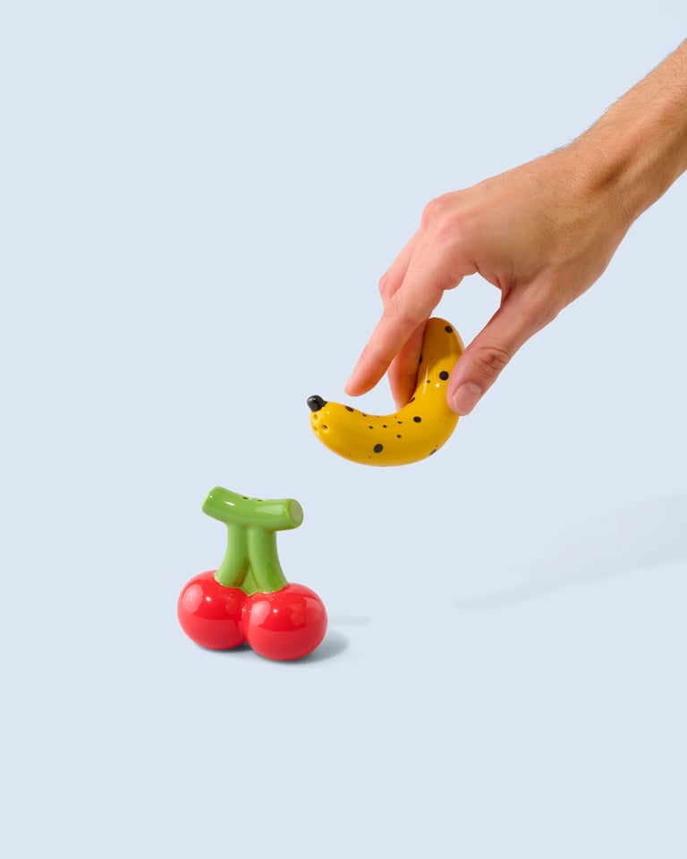 DUO DE SALIÈRE & POIVRIÈRE BANANA CHERRY Image 3