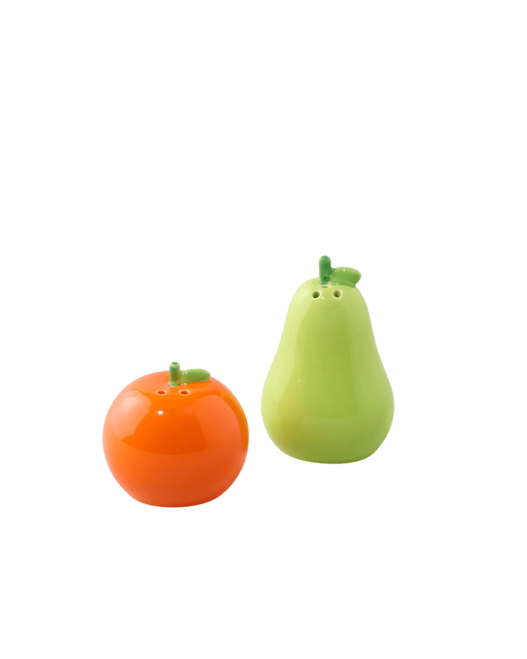DUO DE SALIÈRE & POIVRIÈRE ORANGE POIRE