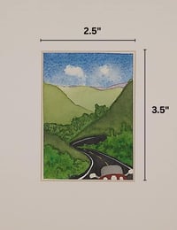 Image 2 of Chasing the Open Sky Original Mini Watercolor Painting