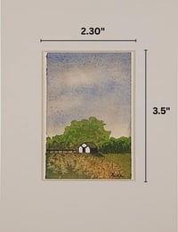 Image 2 of Tranquil Solitude Mini Original Watercolor Painting