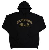 Image 1 of BLACK ARCH STAR PRINT HOODIE