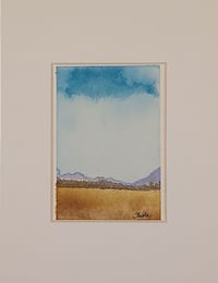 Image 1 of Boundless Peace Among Peaks Mini Original Watercolor Painting