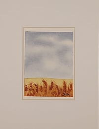 Image 1 of Whispers of the Open Plain Mini Original Watercolor Painting