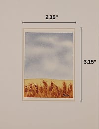 Image 2 of Whispers of the Open Plain Mini Original Watercolor Painting