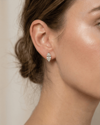 Image 6 of Marquise Cut Moissanite Stud Earrings | 1.04 CTW | 4x8mm D Color | 925 Silver | GRA Certified