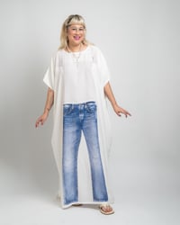 Image 3 of Jeans + Tee Caftan (White) Preorder