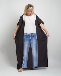 Image 2 of Jeans + Tee Caftan (Black) Preorder