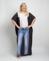 Image 4 of Jeans + Tee Caftan (Black) Preorder
