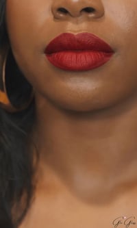 Image 2 of Kiss Me Red Matte Lipstick 