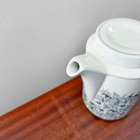 Image 3 of Arabia Finland Krokus Black and White Coffee Pot