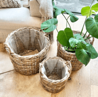 Image 2 of NEW Lined Rattan Basket 