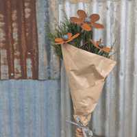 Image 1 of Everlasting Flower Posy | Rusty Buttercup
