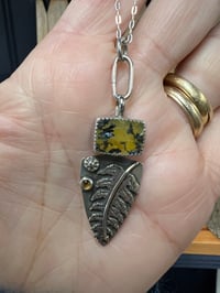 Image 1 of Fern/Citrine/Dentritic Quartz Necklace