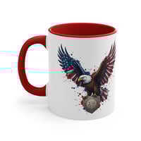Image 5 of Patriotic Eagle Accent Mug — American Flag Wings Coffee Cup