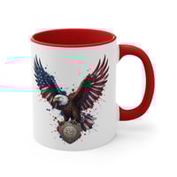 Image 6 of Patriotic Eagle Accent Mug — American Flag Wings Coffee Cup