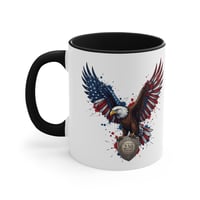 Image 8 of Patriotic Eagle Accent Mug — American Flag Wings Coffee Cup