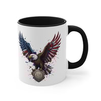 Image 9 of Patriotic Eagle Accent Mug — American Flag Wings Coffee Cup