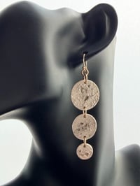 Image 1 of Charcoal Infused Tiered Earrings - Burning Inside Collection