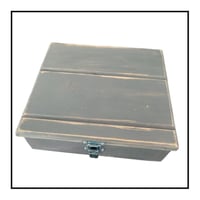 Image 3 of Tool box with hinged lid and catch Distressed / Shabby Chic