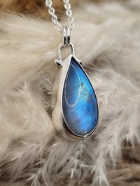 Image 2 of Rainbow Moonstone Teardrop 4