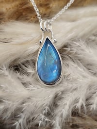 Image 3 of Rainbow Moonstone Teardrop 4