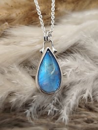 Image 1 of Rainbow Moonstone Teardrop 4