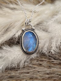 Image 2 of Rainbow Moonstone Oval 2 ( twisted )
