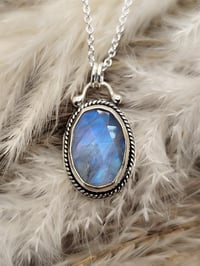 Image 1 of Rainbow Moonstone Oval 2 ( twisted )