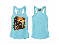 Image 1 of Feral Sunset Mermaid Racerback Tank