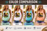 Image 4 of Feral Sunset Mermaid Racerback Tank