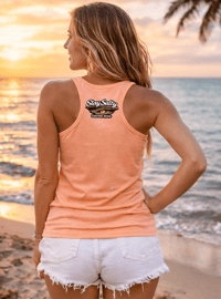 Image 3 of Stay Salty Sunset Mermaid Racerback Tank
