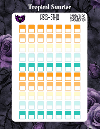 Image 11 of Date Box Small Theme 5  1-24 Choose A Color and Font