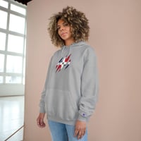 Image 3 of Dominican Flag Ripped Chest Hoodie