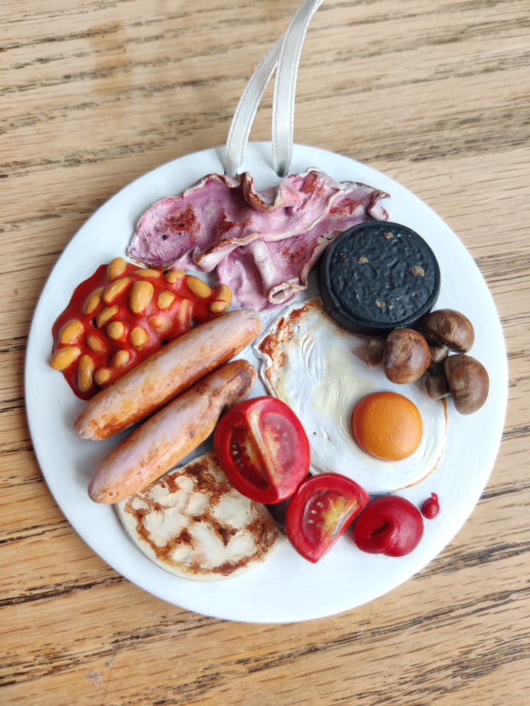 Image of 3D clay food art - Fry Up