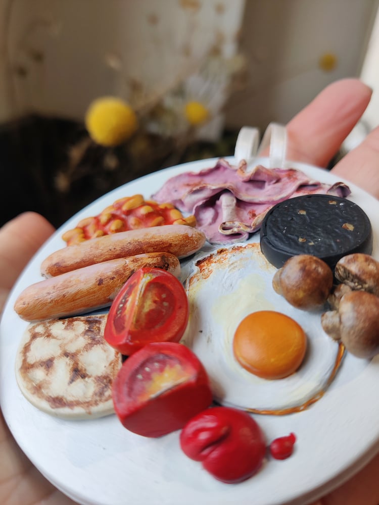Image of 3D clay food art - Fry Up