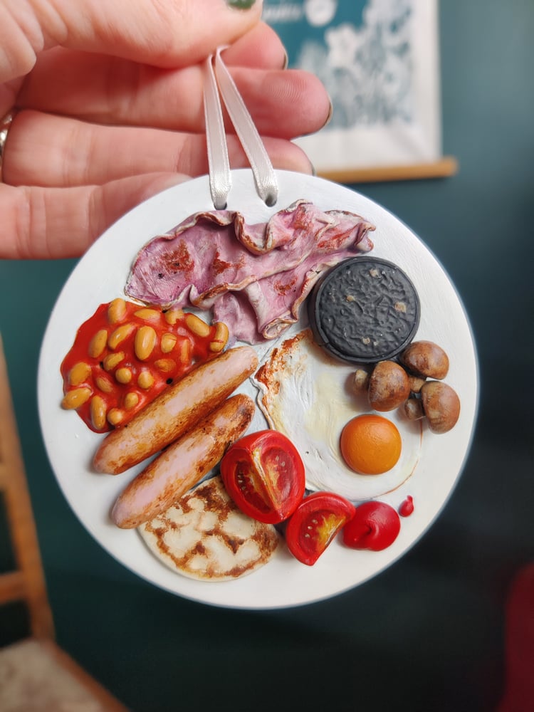 Image of 3D clay food art - Fry Up