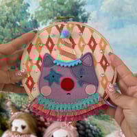 Grumpy Pants Silly Kitty Large Purple