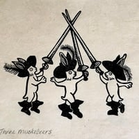 Image 1 of If marginalia were classic tales: The Three Musketeers