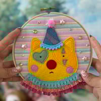 Grumpy Pants Silly Kitty Large Yellow