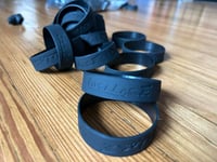 Black Disclose Rubber Bracelet