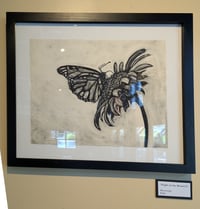 Image 2 of Flight of the Monarch Framed Monotype