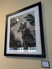 Image 2 of Red Fox Framed Monotype