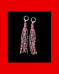 Image 1 of Rattle Snake Tail Fringe Earrings