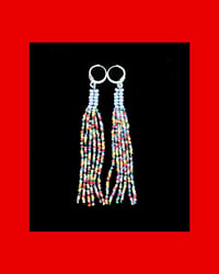 Image 2 of Rattle Snake Tail Fringe Earrings